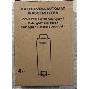 Water Filters Delonghi DLSC002  (Pack of 4 Sealed‎ ) Ser 3017 Open Box
